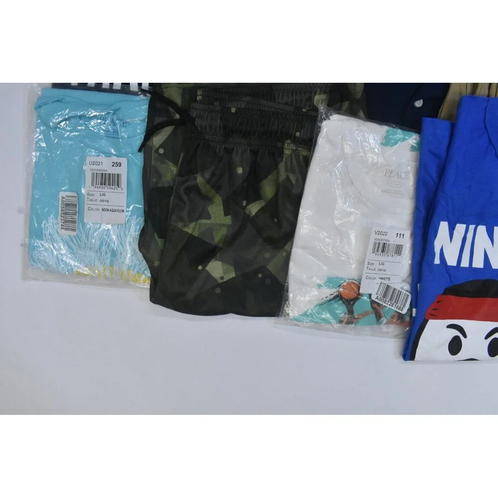 The Childrens Place Bulk Lot Of 10 Boys Size Large 10/12 Mix Season Tops Bottoms